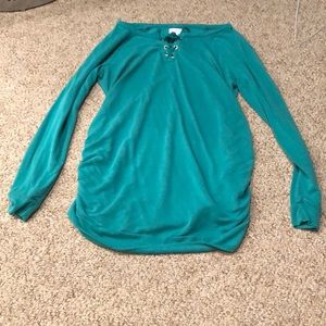 Isabel maternity green top size L